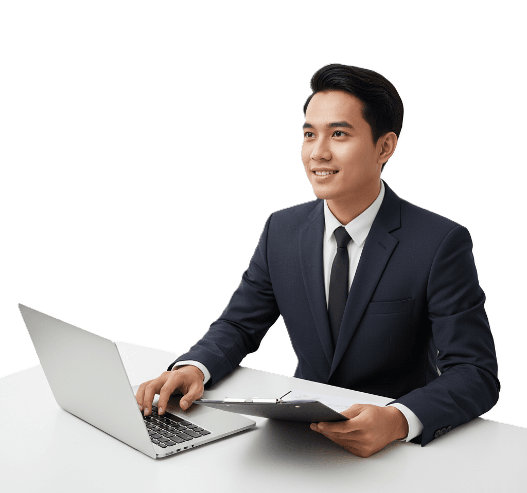 Profesional dengan Laptop